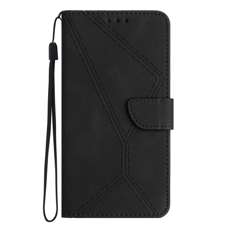 For Xiaomi 13 Lite Stitching Embossed Leather Phone Case(Black) - 13 Lite Cases by buy2fix | Online Shopping UK | buy2fix