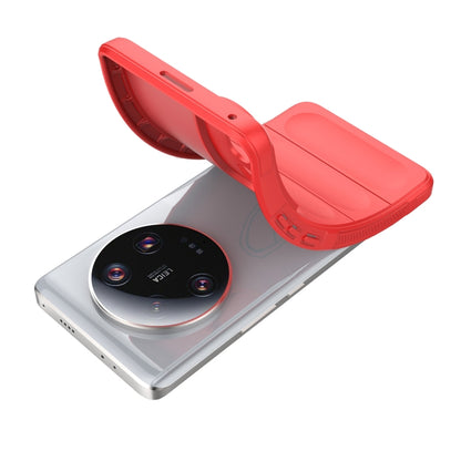 For Xiaomi 13 Ultra Magic Shield TPU + Flannel Phone Case(Dark Grey) - 13 Ultra Cases by buy2fix | Online Shopping UK | buy2fix