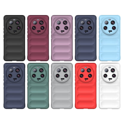 For Xiaomi 13 Ultra Magic Shield TPU + Flannel Phone Case(White) - 13 Ultra Cases by buy2fix | Online Shopping UK | buy2fix