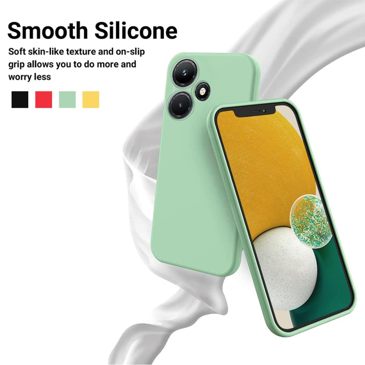 For Infinix Hot 30i Pure Color Liquid Silicone Shockproof Phone Case(Green) - Infinix Cases by buy2fix | Online Shopping UK | buy2fix