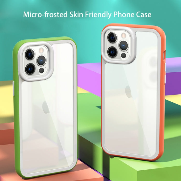 For iPhone 11 Color Frame 2 in 1 Hollow Cooling Phone Case(White) - iPhone 11 Cases by buy2fix | Online Shopping UK | buy2fix