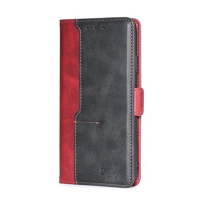 For Xiaomi 13 Ultra 5G Contrast Color Side Buckle Leather Phone Case(Red + Black) - 13 Ultra Cases by buy2fix | Online Shopping UK | buy2fix