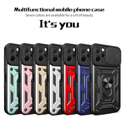 For Huawei nova Y61 Sliding Camera Cover Design TPU+PC Phone Case(Black) - Huawei Cases by buy2fix | Online Shopping UK | buy2fix