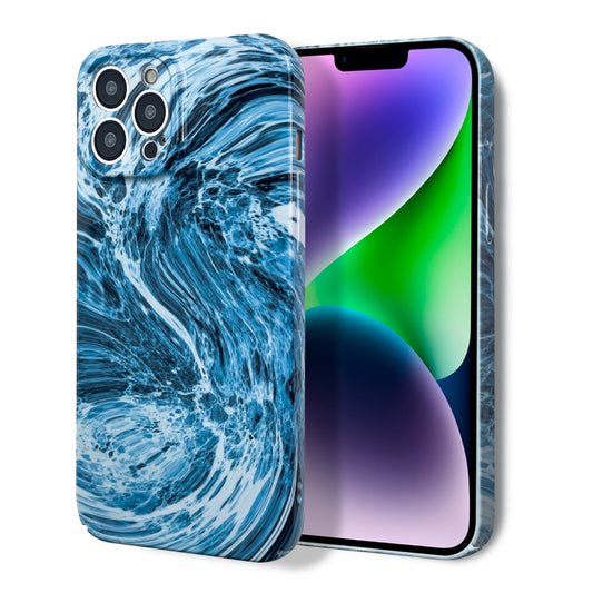 For iPhone 11 Pro Max Marble Pattern Phone Case(Navy Blue White) - iPhone 11 Pro Max Cases by buy2fix | Online Shopping UK | buy2fix