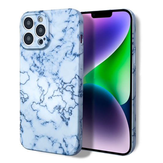 For iPhone XS Max Marble Pattern Phone Case(Blue White) - More iPhone Cases by buy2fix | Online Shopping UK | buy2fix