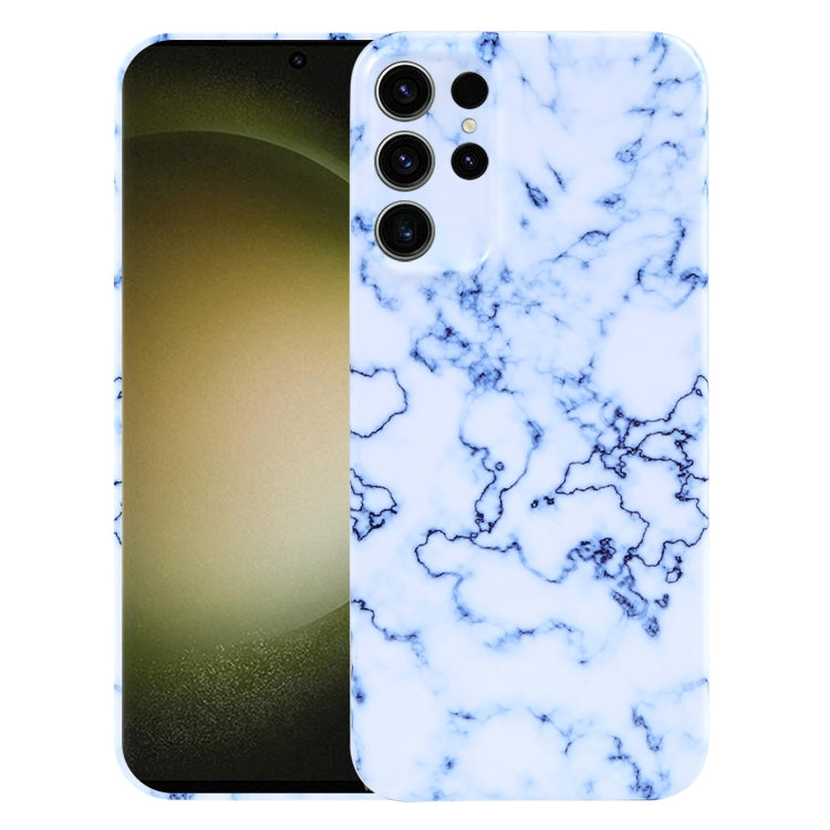 For Samsung Galaxy S23 Ultra 5G Marble Pattern Phone Case(Blue White) - Galaxy S23 Ultra 5G Cases by buy2fix | Online Shopping UK | buy2fix