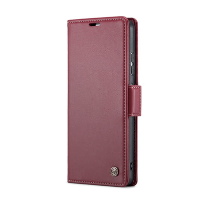 For Xiaomi 13 CaseMe 023 Butterfly Buckle Litchi Texture RFID Anti-theft Leather Phone Case(Wine Red) - 13 Cases by CaseMe | Online Shopping UK | buy2fix