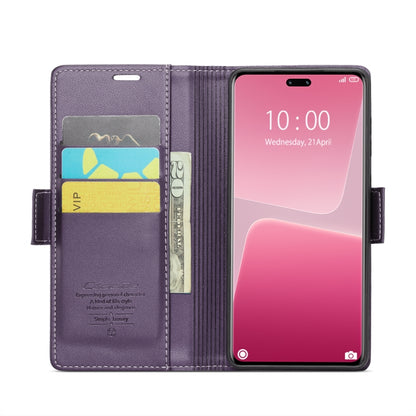 For Xiaomi 13 Lite CaseMe 023 Butterfly Buckle Litchi Texture RFID Anti-theft Leather Phone Case(Pearly Purple) - 13 Lite Cases by CaseMe | Online Shopping UK | buy2fix