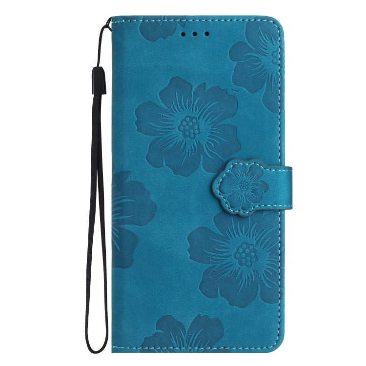 For Xiaomi Mi 11 Pro Flower Embossing Pattern Leather Phone Case(Blue) - Xiaomi Cases by buy2fix | Online Shopping UK | buy2fix