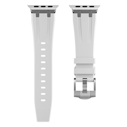 AP Silicone Watch Band For Apple Watch Ultra 2 49mm(Silver White) - Watch Bands by buy2fix | Online Shopping UK | buy2fix