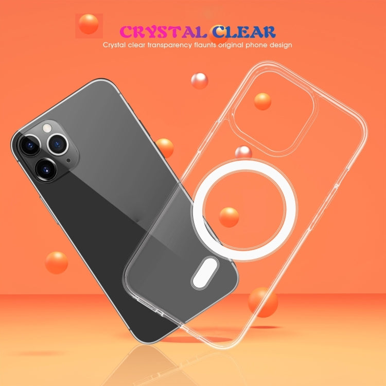 For iPhone 15 Plus MagSafe Clear Acrylic PC +TPU Phone Case(Transparent) - iPhone 15 Cases by buy2fix | Online Shopping UK | buy2fix