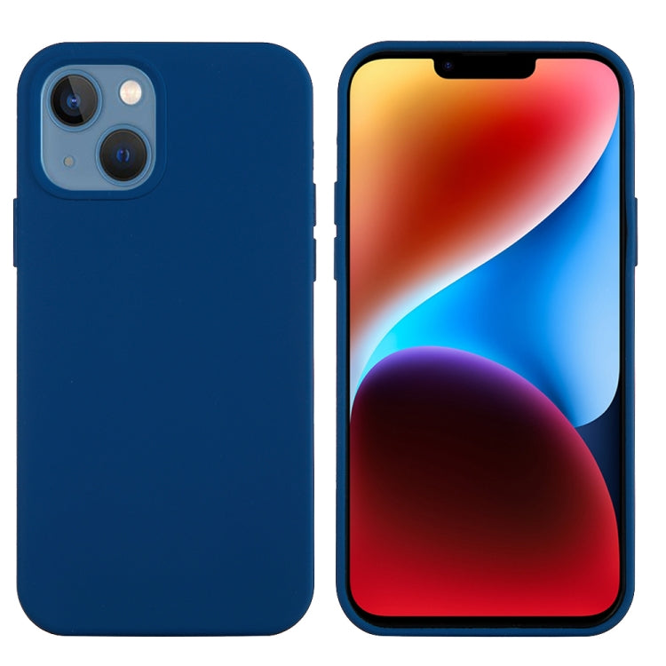 For iPhone 15 Solid Color Silicone Phone Case(Cobalt Blue) - iPhone 15 Cases by buy2fix | Online Shopping UK | buy2fix