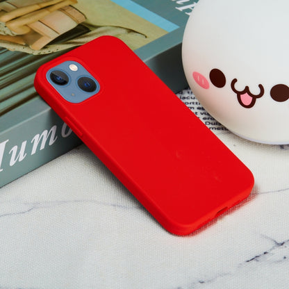 For iPhone 15 Plus Solid Color Silicone Phone Case(Red) - iPhone 15 Plus Cases by buy2fix | Online Shopping UK | buy2fix