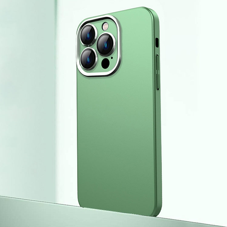 For iPhone 12 Pro Max Frosted Metal Material Phone Case with Lens Protection(Green) - iPhone 12 Pro Max Cases by buy2fix | Online Shopping UK | buy2fix