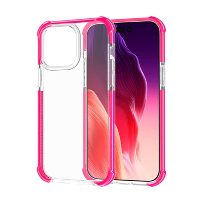 For iPhone 15 Pro Max Four-corner Shockproof TPU + Acrylic Phone Case(Pink) - iPhone 15 Pro Max Cases by buy2fix | Online Shopping UK | buy2fix