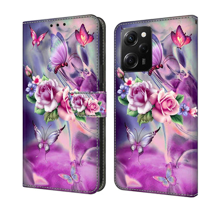 For Xiaomi Redmi Note 12 Pro Global Crystal 3D Shockproof Protective Leather Phone Case(Butterfly) - Xiaomi Cases by buy2fix | Online Shopping UK | buy2fix