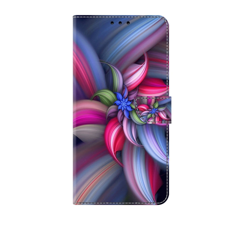 For Xiaomi Redmi Note 12 4G Crystal 3D Shockproof Protective Leather Phone Case(Colorful Flower) - Xiaomi Cases by buy2fix | Online Shopping UK | buy2fix