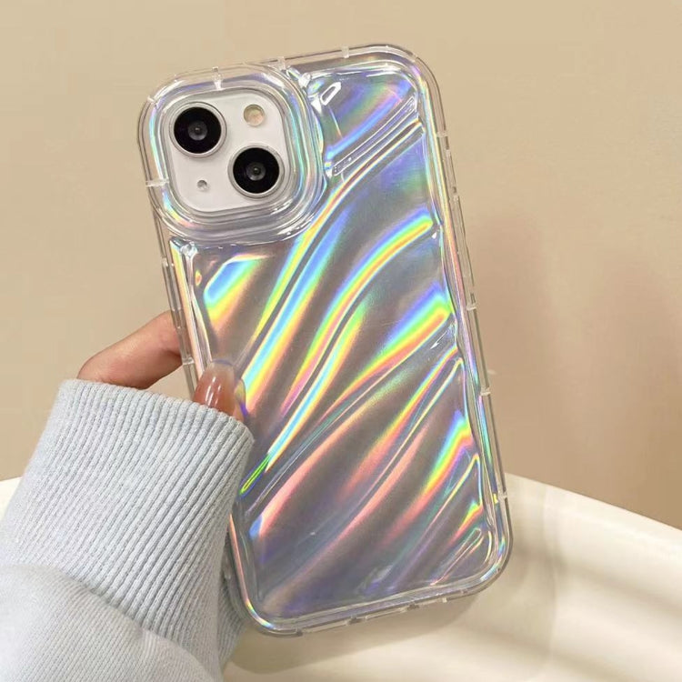 For iPhone 14 Pro Max Laser Sequin Waves TPU Phone Case(Transparent) - iPhone 14 Pro Max Cases by buy2fix | Online Shopping UK | buy2fix