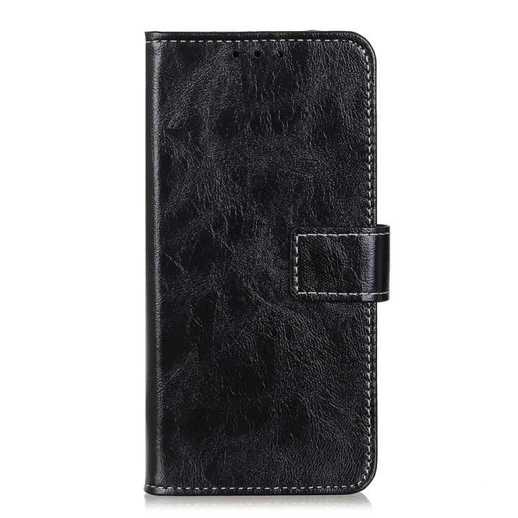 For OnePlus Nord 3 / Ace 2V Retro Crazy Horse Texture Horizontal Flip Leather Phone Case(Black) - OnePlus Cases by buy2fix | Online Shopping UK | buy2fix