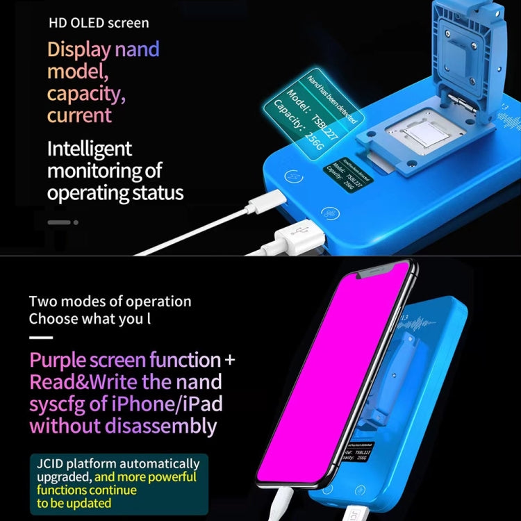 JCID P13 Nand Read Write Programmer DFU Purple Screen Tool For iPhone 6 to 13 Pro Max - Test Tools by JC | Online Shopping UK | buy2fix