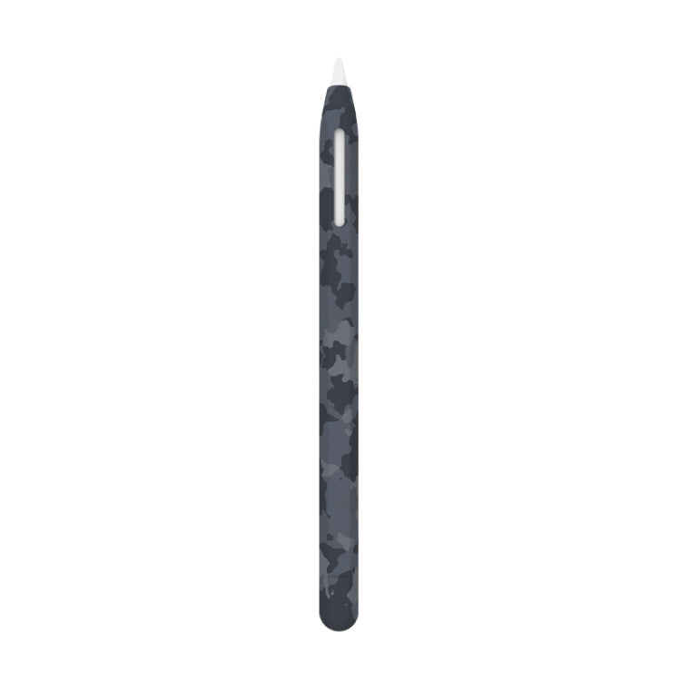 For Apple Pencil 2 LOVE MEI Camouflage Silicone Protective Pen Case(Grey) - Pencil Accessories by LOVE MEI | Online Shopping UK | buy2fix