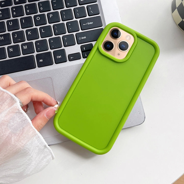 For iPhone 11 Pro Max Shockproof Frame Frosted TPU Phone Case(Green) - iPhone 11 Pro Max Cases by buy2fix | Online Shopping UK | buy2fix