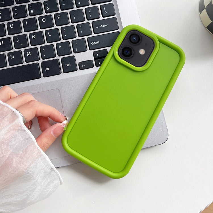 For iPhone 11 Shockproof Frame Frosted TPU Phone Case(Green) - iPhone 11 Cases by buy2fix | Online Shopping UK | buy2fix