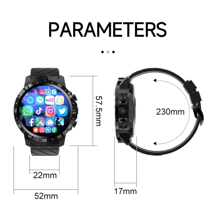 MT27 4G+64G 1.6 inch IP67 Waterproof 4G Android 8.1 Smart Watch Support Heart Rate / GPS, Type:Steel Band - Android Watch by buy2fix | Online Shopping UK | buy2fix