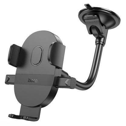 hoco H20 Mighty One-button Windshield Car Holder(Black) - Car Holders by hoco | Online Shopping UK | buy2fix