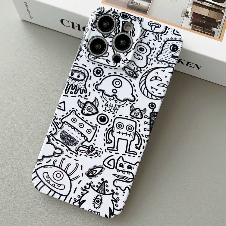 For iPhone 11 Pro Painted Pattern Precise Hole PC Phone Case(Block Monster) - iPhone 11 Pro Cases by buy2fix | Online Shopping UK | buy2fix