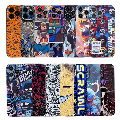 For iPhone 12 Pro Painted Pattern Precise Hole PC Phone Case(Vacationer) - iPhone 12 / 12 Pro Cases by buy2fix | Online Shopping UK | buy2fix