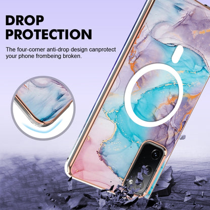 For Samsung Galaxy S20 FE 5G&4G / S20 Lite / S20 Fan Edition Marble Pattern Dual-side IMD Magsafe TPU Phone Case(Blue Marble) - Galaxy S20 FE Cases by buy2fix | Online Shopping UK | buy2fix