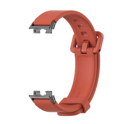 For Huawei Band 8 / 9 Mijobs Silicone Breathable Watch Band(Orange+Black) - Watch Bands by MIJOBS | Online Shopping UK | buy2fix