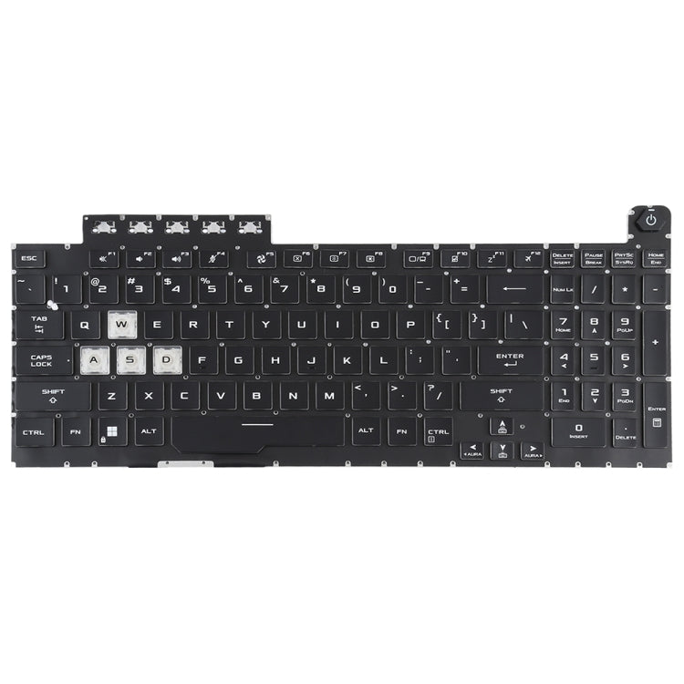 For Asus TUF Gaming F15 FX506 FA506 US Version Backlight Laptop Keyboard(Black) - Asus Spare Parts by buy2fix | Online Shopping UK | buy2fix