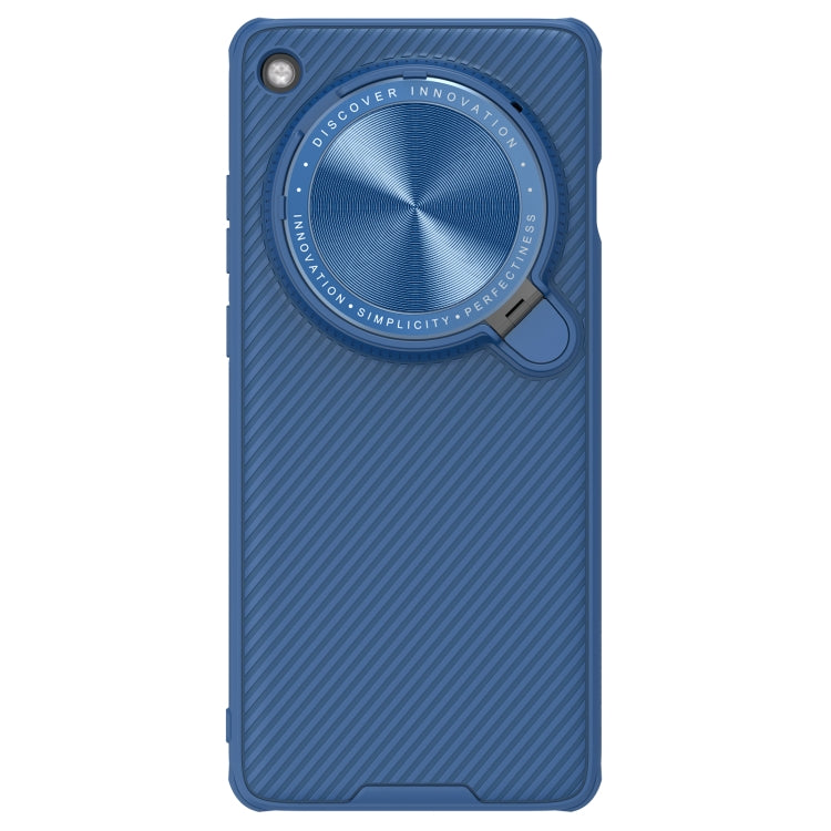 For OPPO Find X7 Ultra NILLKIN Black Mirror Prop CD Texture Mirror Phone Case(Blue) - Find X7 Ultra Cases by NILLKIN | Online Shopping UK | buy2fix