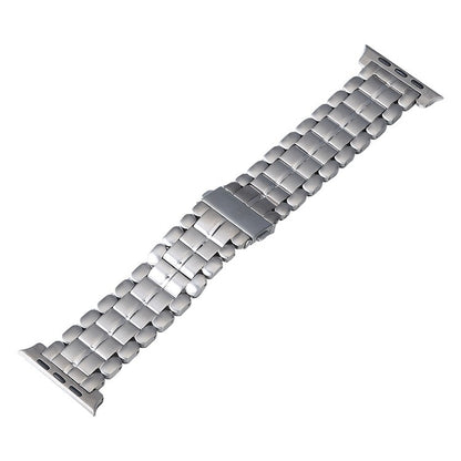 For Apple Watch Series 9 41mm Five Beads Titanium Steel Watch Band(Silver) - Watch Bands by buy2fix | Online Shopping UK | buy2fix