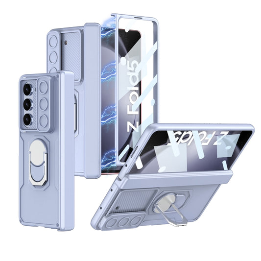 For Samsung Galaxy Z Fold5 GKK Integrated Folding Armored Shell PC Phone Case(Blue) - Galaxy Z Fold5 Cases by GKK | Online Shopping UK | buy2fix