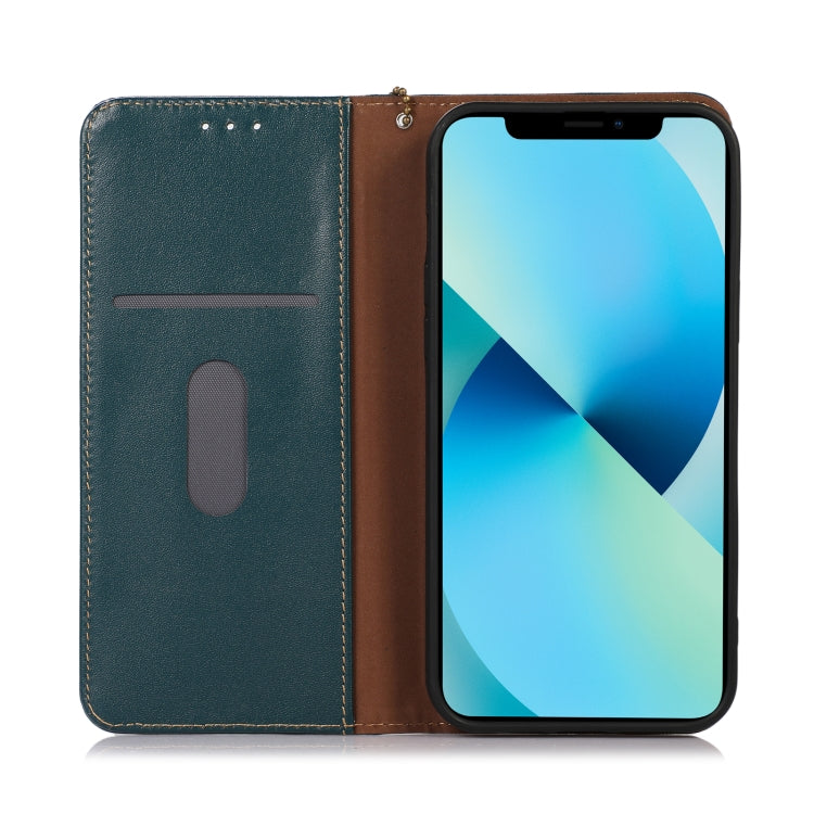 For Nothing Phone 2 KHAZNEH Nappa Top Layer Cowhide Leather Phone Case(Green) - More Brand by buy2fix | Online Shopping UK | buy2fix