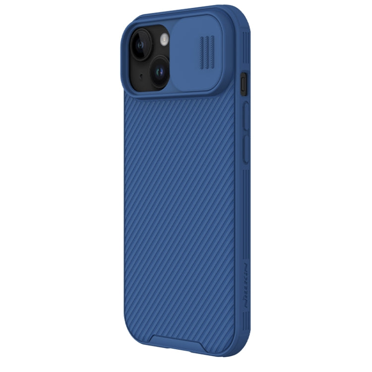 For iPhone 15 NILLKIN CamShield Pro PC Phone Case(Blue) - iPhone 15 Cases by NILLKIN | Online Shopping UK | buy2fix