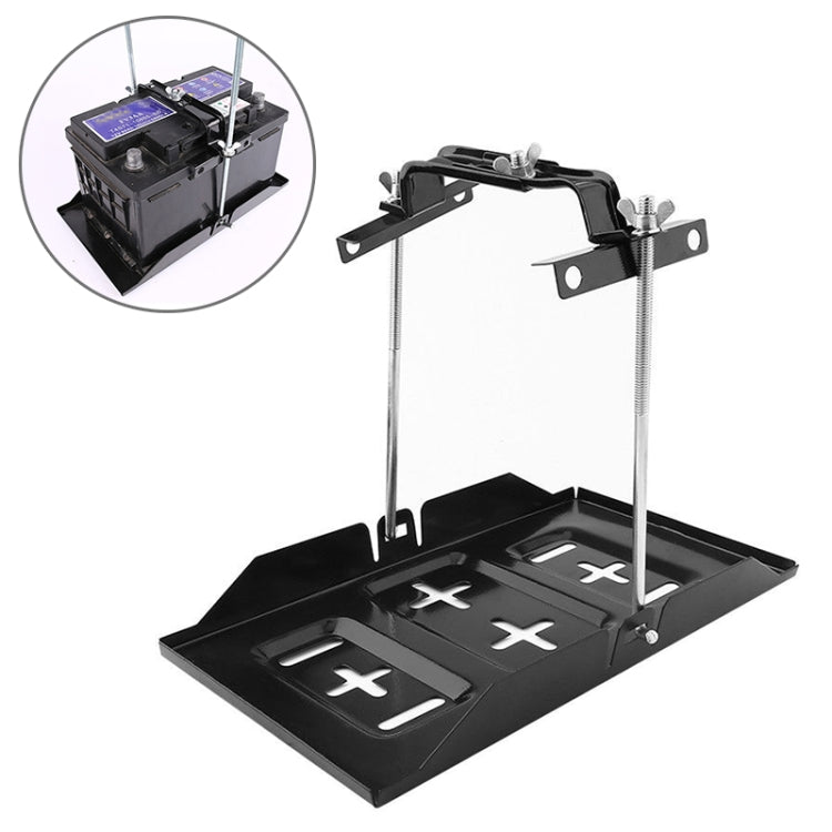 Car Universal Battery Bracket Adjustable Battery Fixed Holder + Base Tray, Size:28.5cm Base + 23cm Bracket - In Car by buy2fix | Online Shopping UK | buy2fix