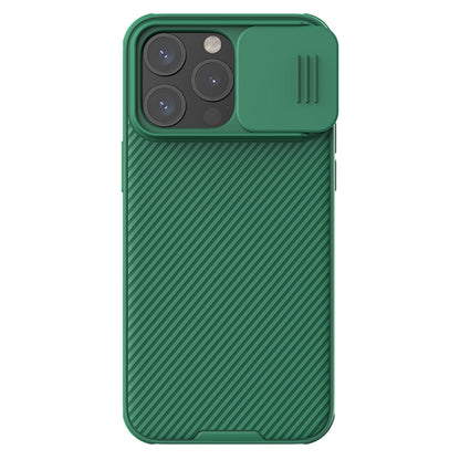 For iPhone 15 Pro NILLKIN CamShield Pro PC Phone Case(Green) - iPhone 15 Pro Cases by NILLKIN | Online Shopping UK | buy2fix