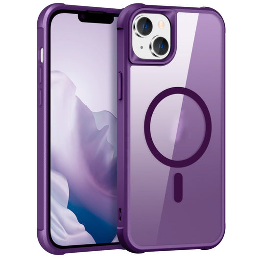 For iPhone 15 Plus MagSafe Magnetic Phone Case(Purple) - iPhone 15 Plus Cases by buy2fix | Online Shopping UK | buy2fix