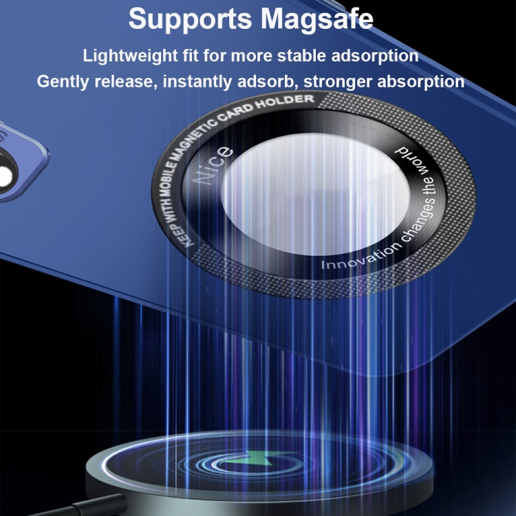 For iPhone XR Skin Feel Magnifier MagSafe Lens Holder Phone Case(Royal Blue) - More iPhone Cases by buy2fix | Online Shopping UK | buy2fix