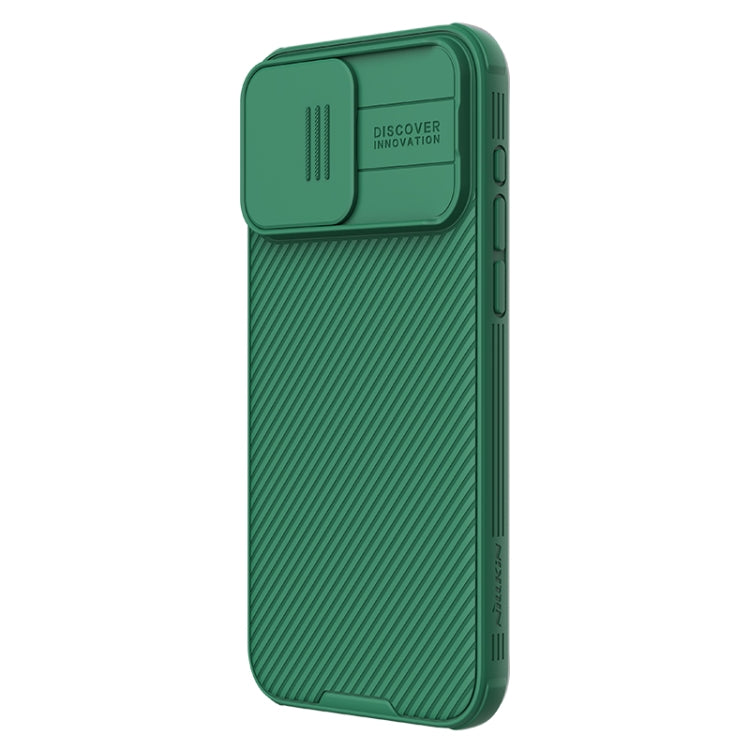 For iPhone 15 Pro NILLKIN CamShield Pro Magnetic Magsafe Phone Case(Green) - iPhone 15 Pro Cases by NILLKIN | Online Shopping UK | buy2fix