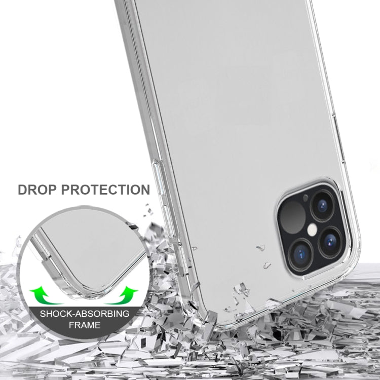 For iPhone 12 / 12 Pro Shockproof Scratchproof TPU + Acrylic Protective Case(Black) - Apple Accessories by buy2fix | Online Shopping UK | buy2fix