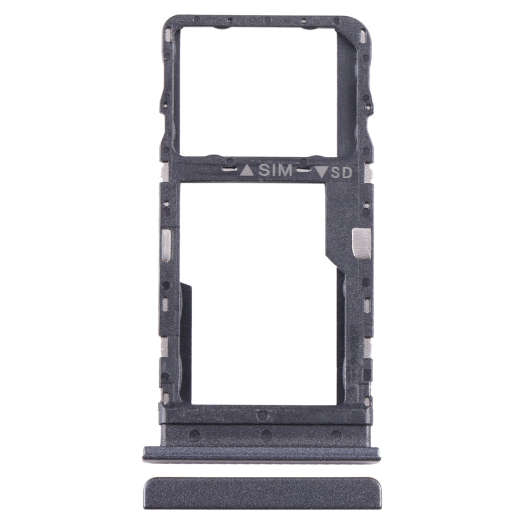 For TCL 40 R Original SIM + Micro SD Card Tray(Black) - For TCL by buy2fix | Online Shopping UK | buy2fix