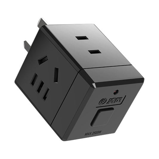 KYFEN USB Smart Mini Multi-function Fast Charging Socket(Black) - Extension Socket by buy2fix | Online Shopping UK | buy2fix