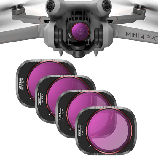 For DJI Mini 4 Pro STARTRC Drone Lens Filter, Lens:4 in 1 ND8/16/64/256PL - Mavic Lens Filter by STARTRC | Online Shopping UK | buy2fix