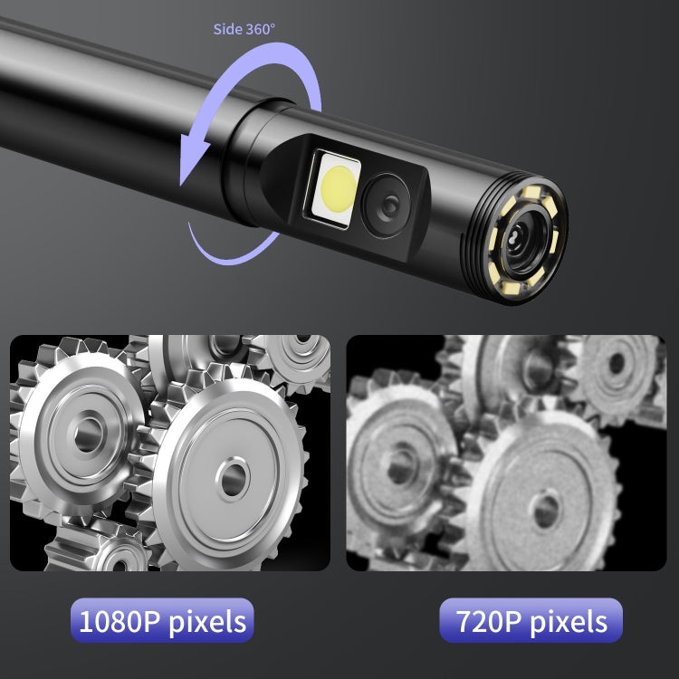 P120 Rotatable 8mm Dual Lenses Industrial Endoscope with Screen, 9mm Tail Pipe Diameter, Spec:2m Tube -  by buy2fix | Online Shopping UK | buy2fix