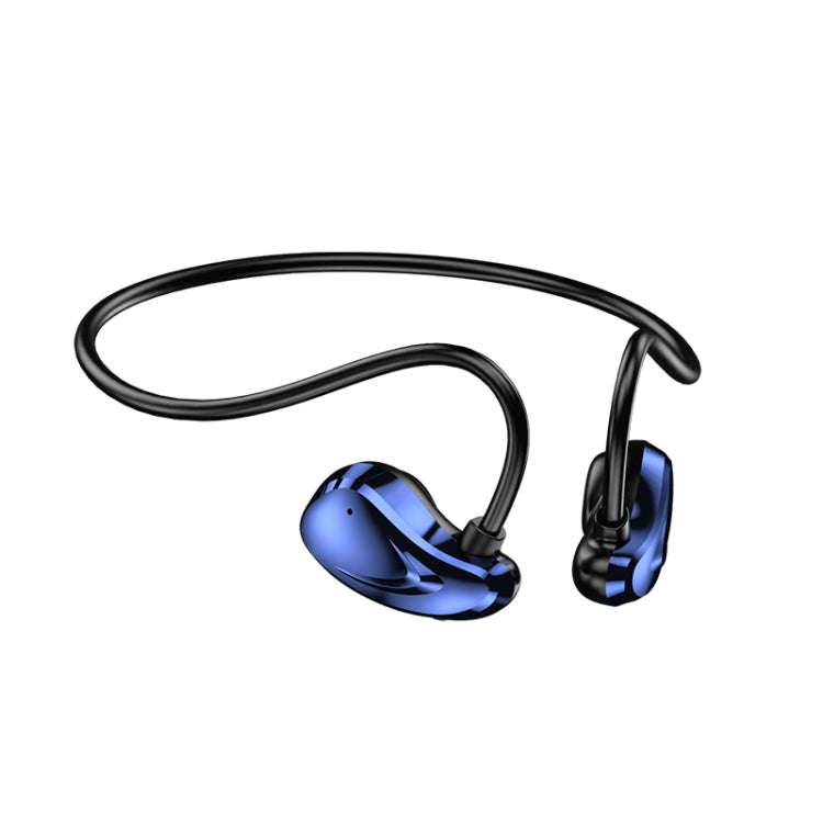 A60 Open Air Conduction Built-in Microphone Wireless Bluetooth Neckband Earphone(Blue) - Sport Earphone by buy2fix | Online Shopping UK | buy2fix